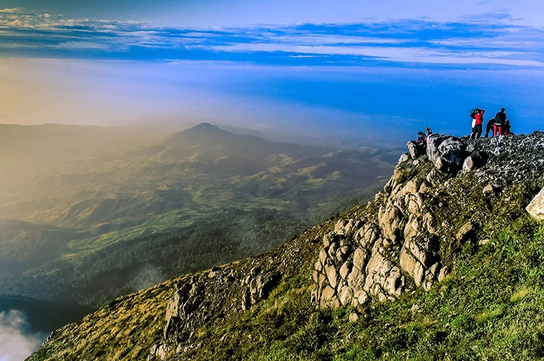 Paisaje de montaña en Monte Apo